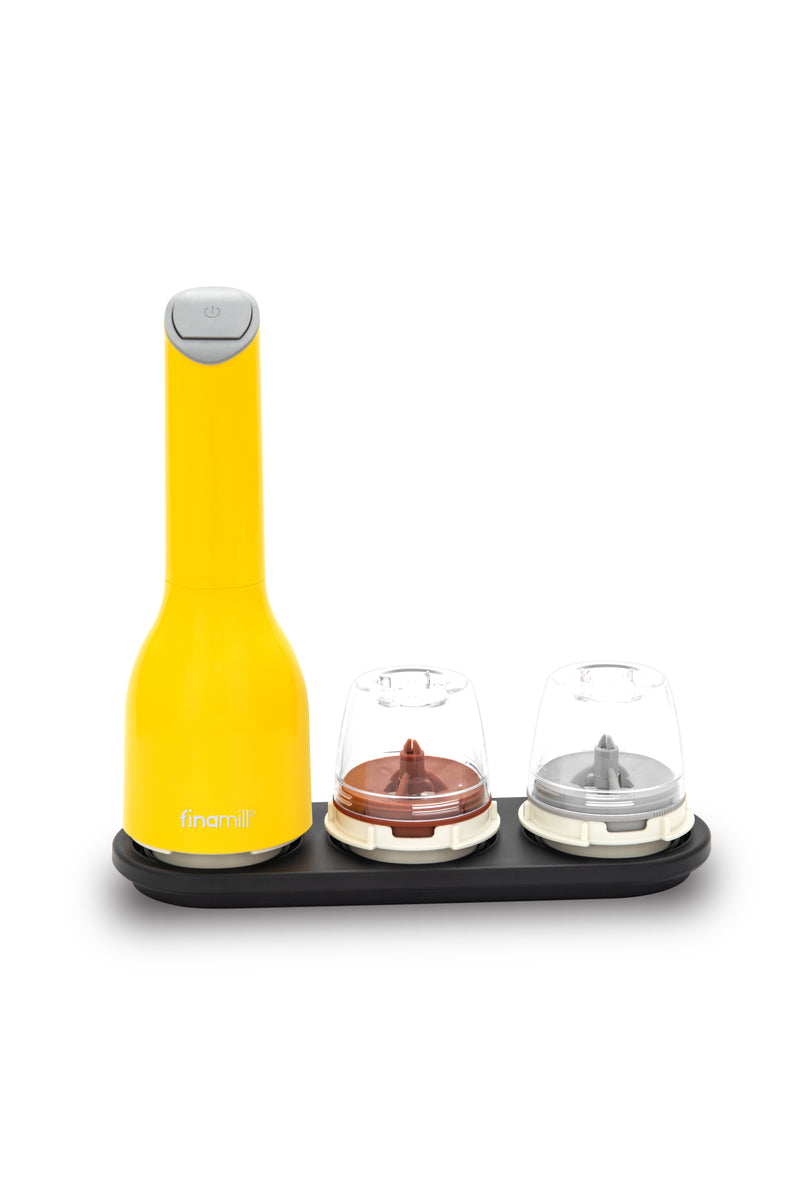 FINAMILL Grinder with 2 Pods, Rechargeable