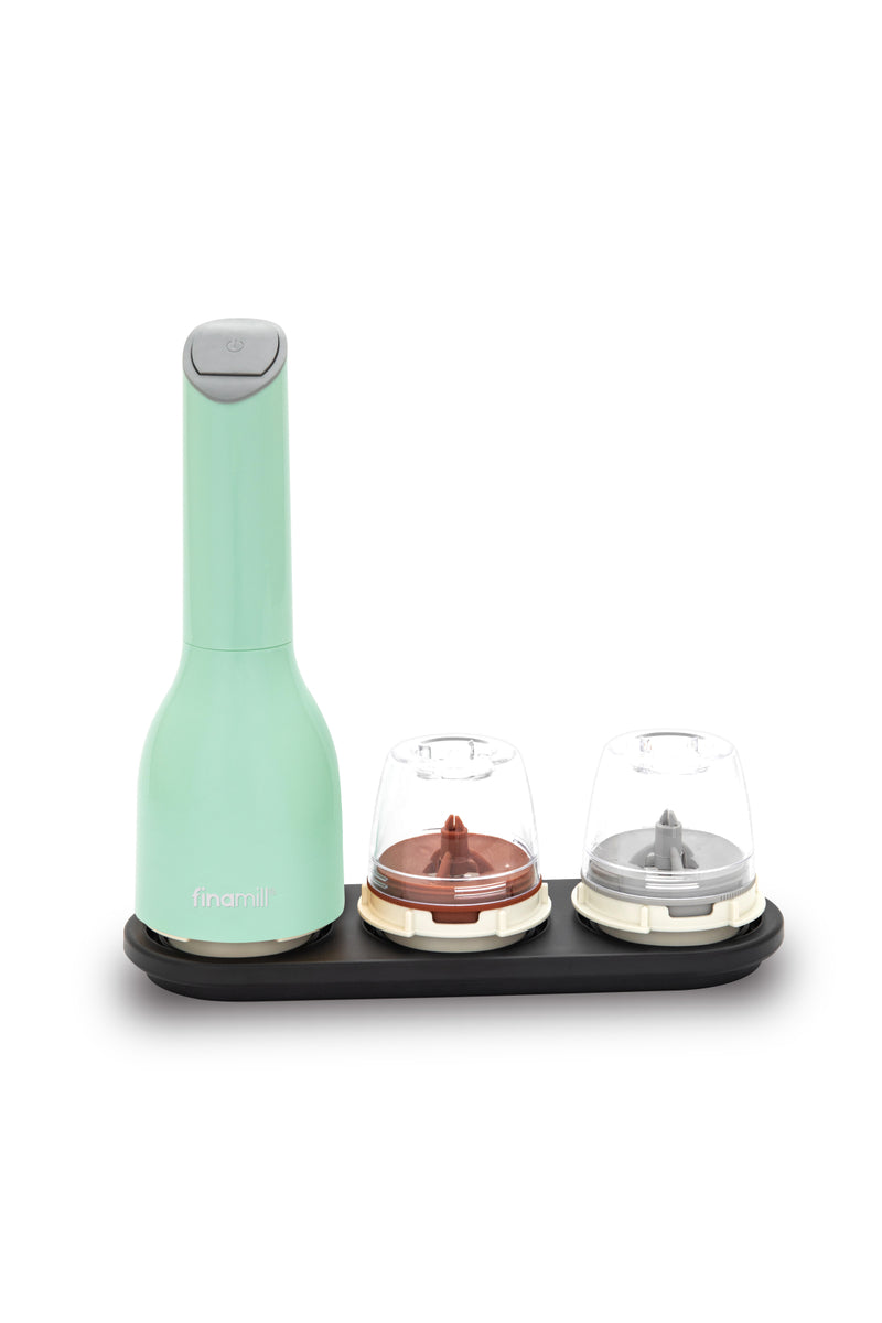 FINAMILL Grinder with 2 Pods, Rechargeable