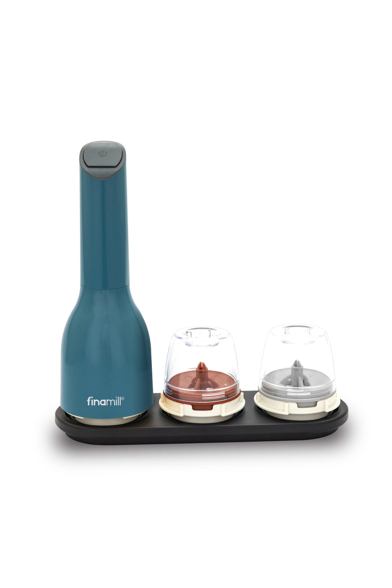 FINAMILL Grinder with 2 Pods, Rechargeable