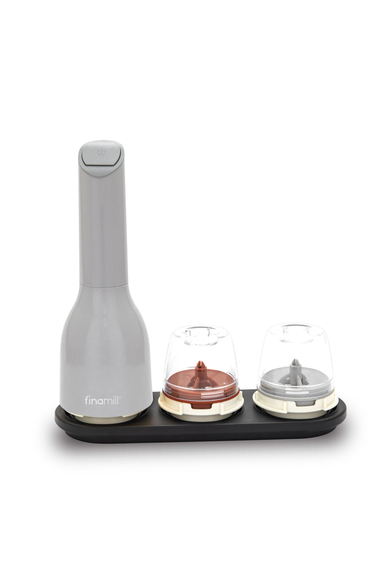 FINAMILL Grinder with 2 Pods, Rechargeable