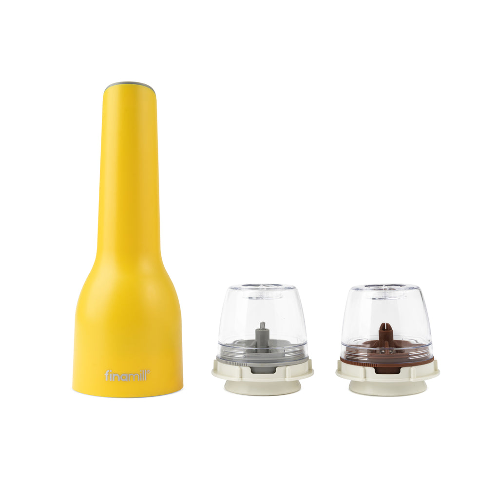 FINAMILL Grinder with 2 Pods, Rechargeable