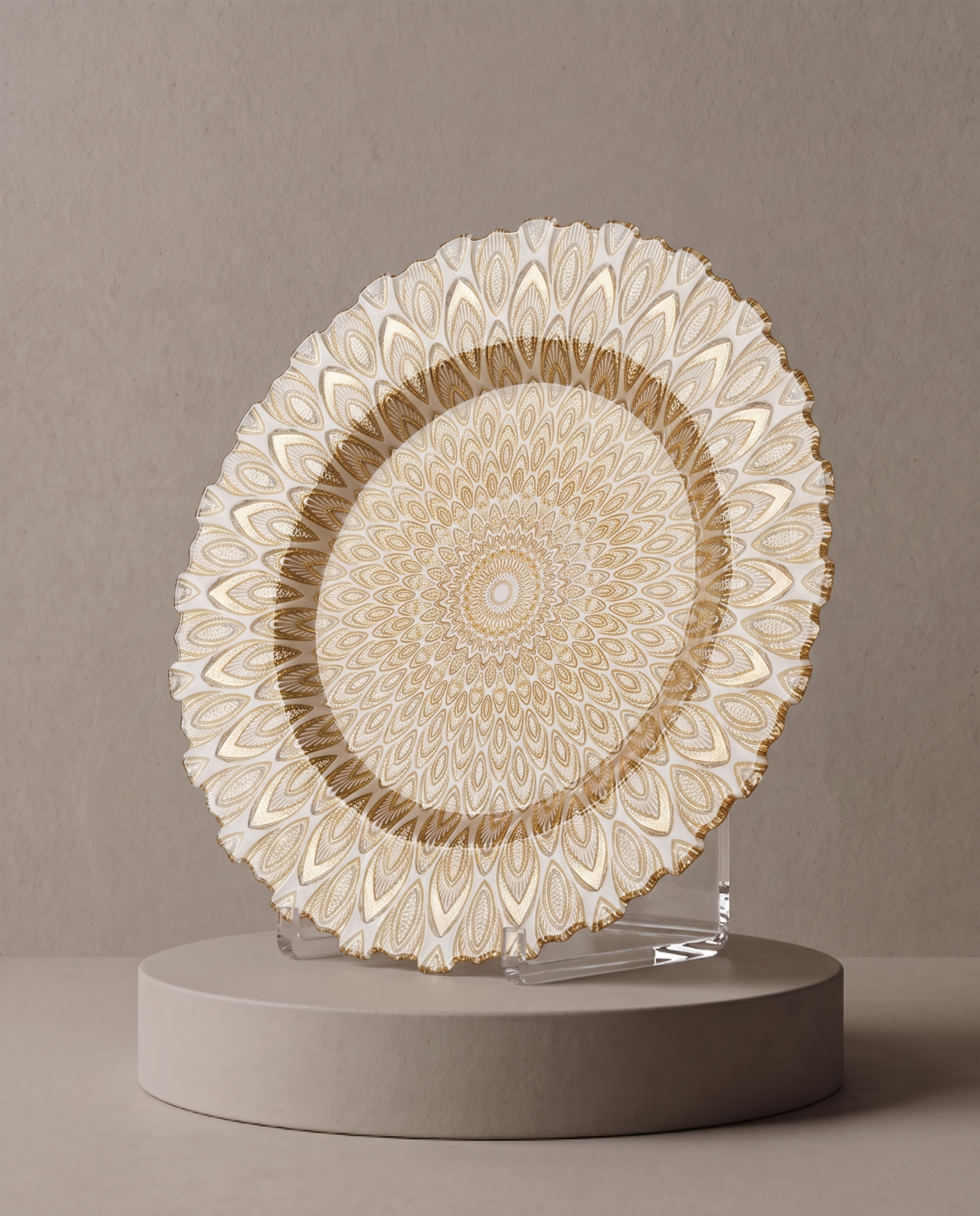 Peacock Charger Plate