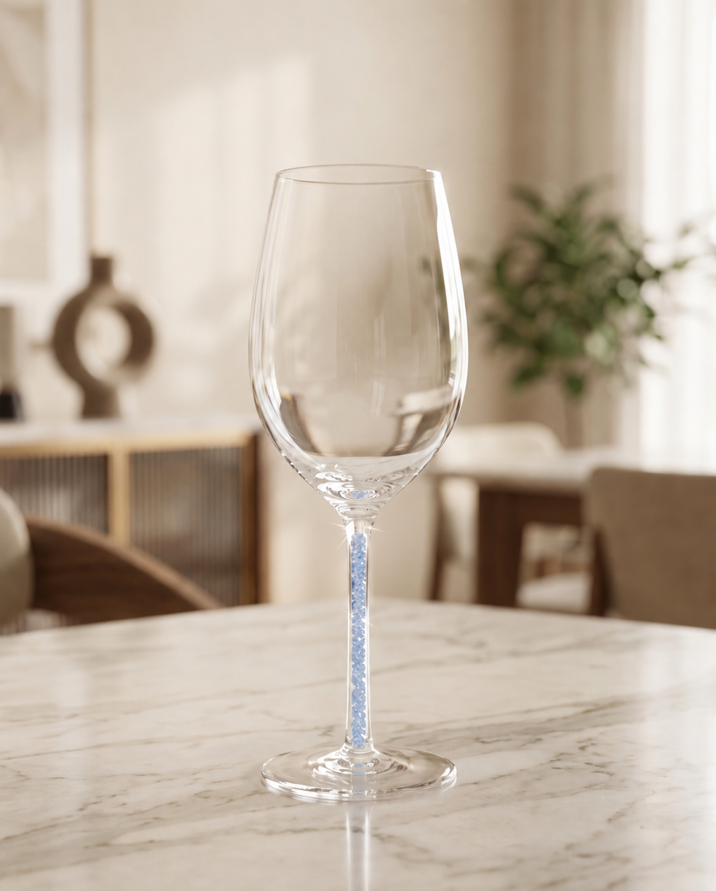Colored Stem Wineglasses (Set of 6)