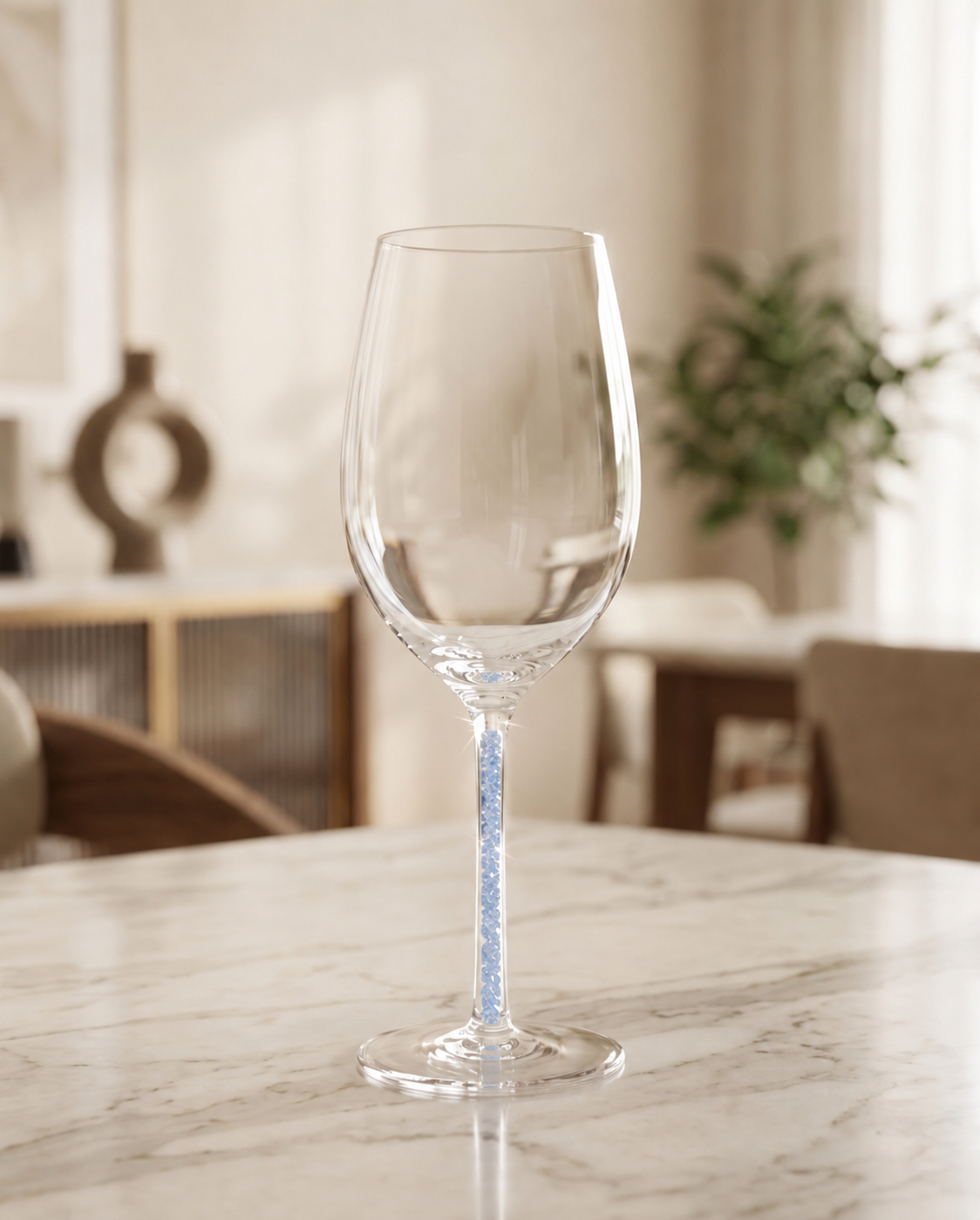 Colored Stem Wineglasses (Set of 6)